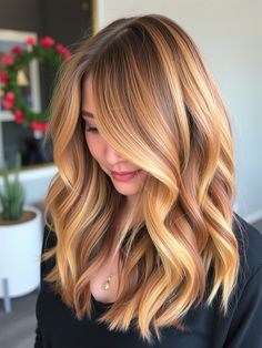 Copper Blonde Balayage