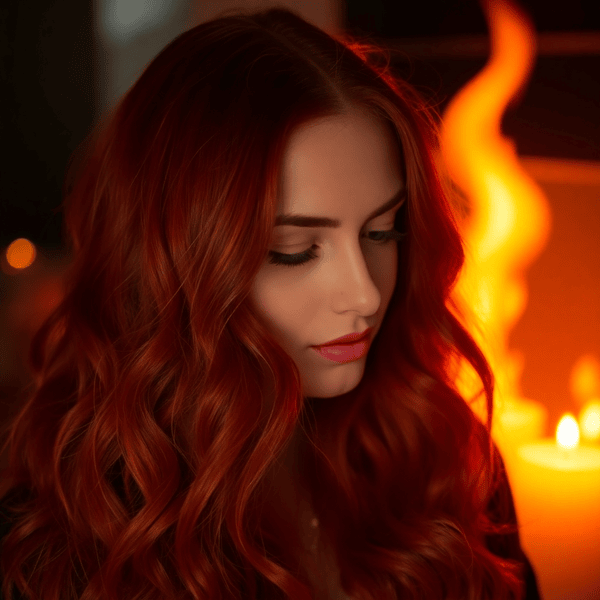 Fiery Red Waves