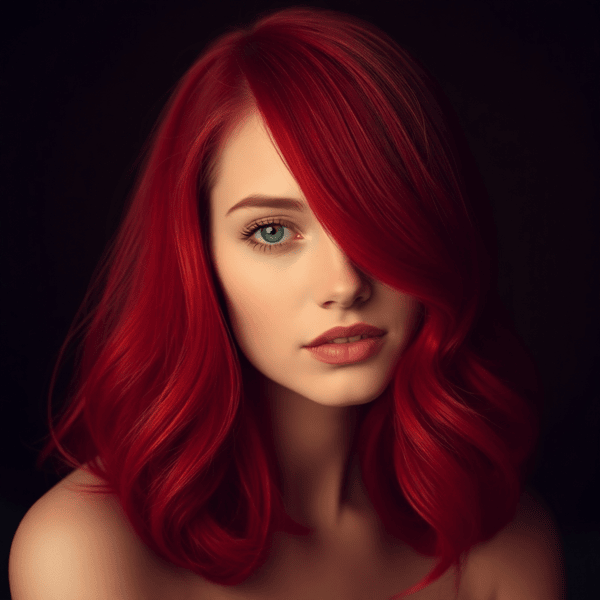 Flame red waves