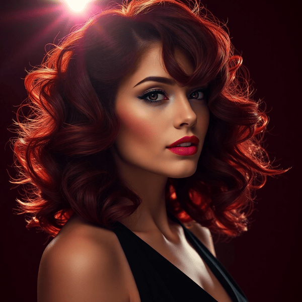 Mahogany Red Curls