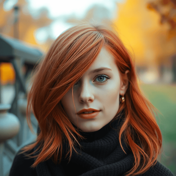 Side-Swept Orange Copper