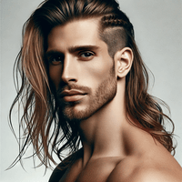Long Hair with Shave Sides