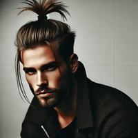 edgy topknot