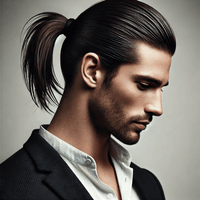 sleek ponytail look